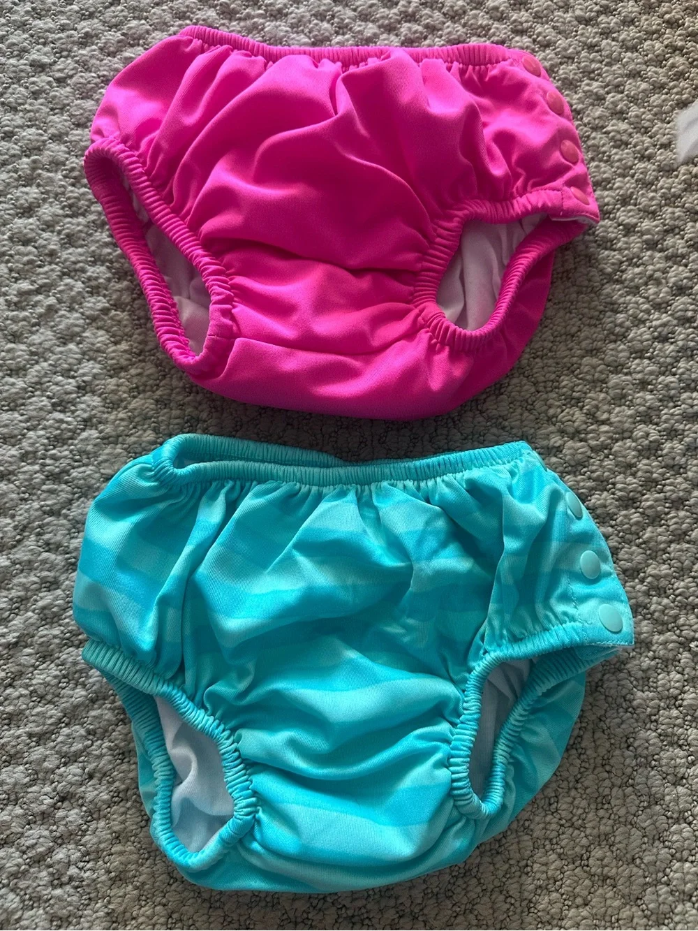 Kiko & Max Pink and Teal Reusable Swim Diaper Covers - Fish & Mermaid Designs